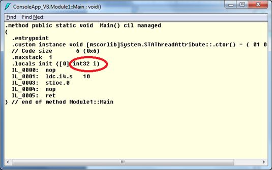 IL Disassembler with type